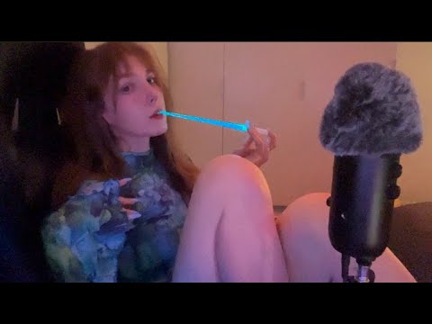asmr  girl spit painting you, body tracing, personal attention