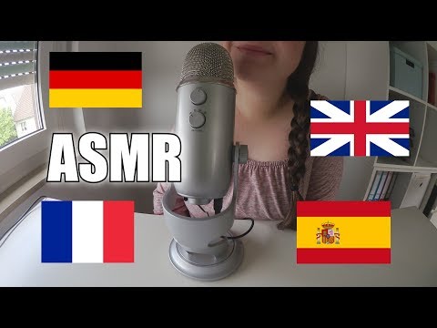 ASMR - Trigger Words in GERMAN, ENGLISH, FRENCH and SPANISH