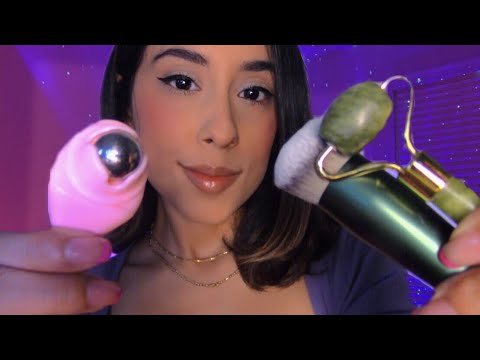 ASMR Giving My Subscribers a Tingly Facial & Back Massage (Personal Attention)