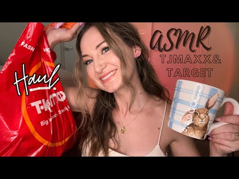 ASMR: Easter Tjmaxx & Target haul (slow and relaxing tapping/whispering)