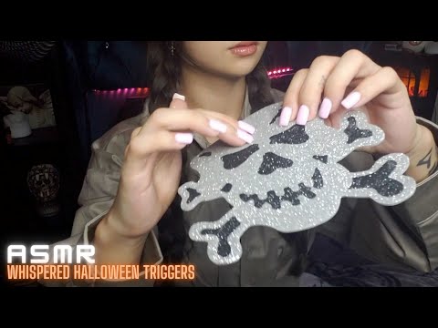 ASMR- Halloween Triggers 2022, Fast & Aggressive Tapping Scratching , Eating Candy, Crinkles, Glass