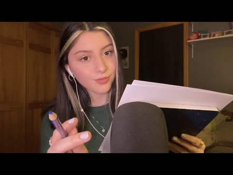ASMR FRIEND SKETCHES YOU FOR ART CLASS FAST ROLEPLAY