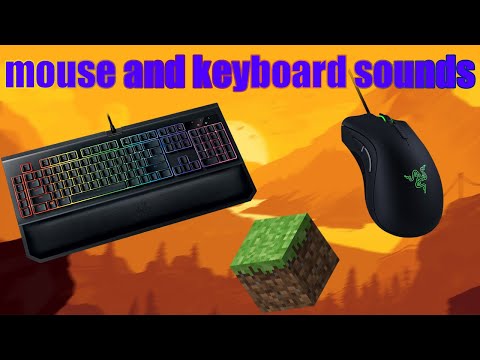 mouse and keyboard sounds v2/звуки клавиатуры и мышки версия2/asmr minecraft
