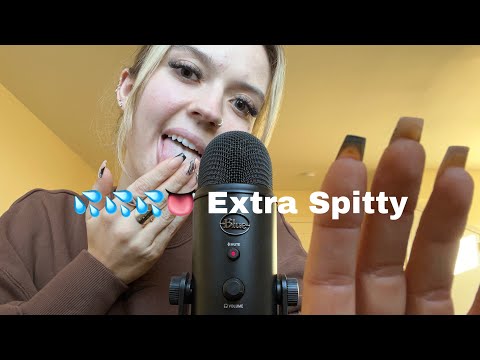 ASMR| Finger Llcking trigger words With Hand Llcking and Spit/Inaudible Whisper