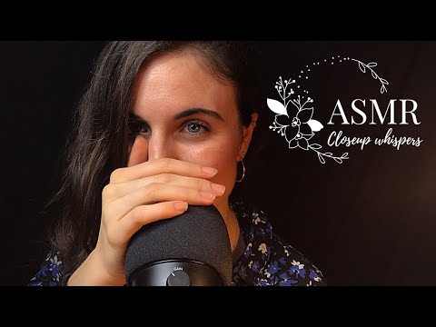 ASMR FRANCAIS 🌙 - Closeup whispers (+ Mouth sounds, Triggers words, Tk, Sk, ...)