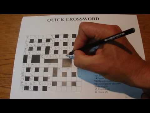 ASMR - Quick Crossword - Australian Accent - Writing Answers with Quiet Whispering