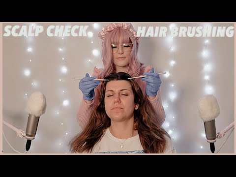 [ASMR] INSTANT TINGLES Real Person Scalp Check & Hair Brushing