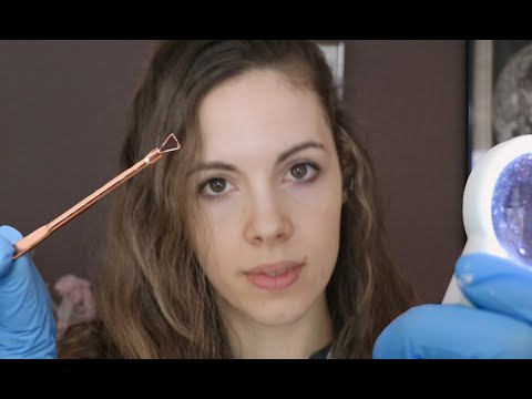 ASMR Examining Your Face & Skin Acne Treatment - Personal Attention