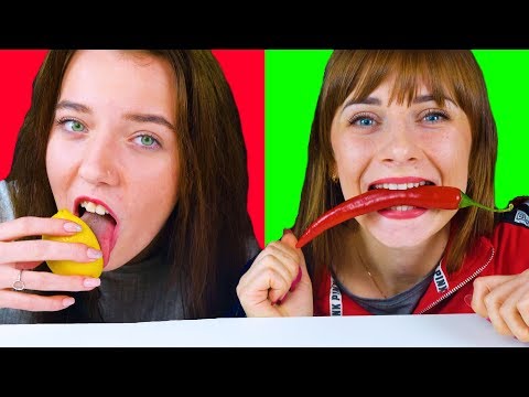 BITE OR LICK ASMR FOOD (HOT SPICY, SOUR, SWEET) EATING SOUNDS LILIBU