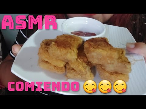 ASMR-Comiendo nuggets de pollo😋😋😋😋😋/eatingsound(asmr en español)