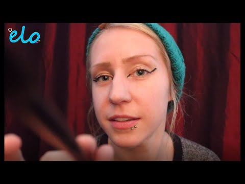 ASMR - Lightly brushing & tracing your face for sleep