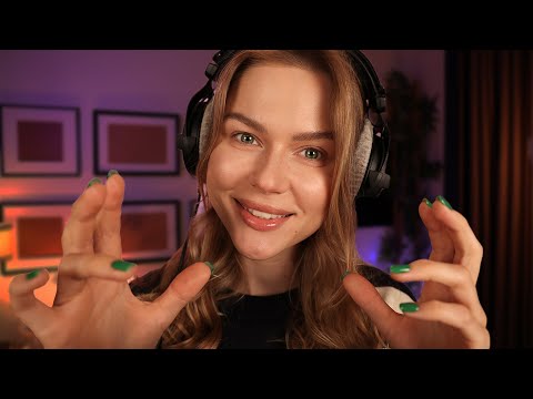 Casual ASMR Ear Triggers & Whispered Rambling ~360° Sounds - Headphones Required