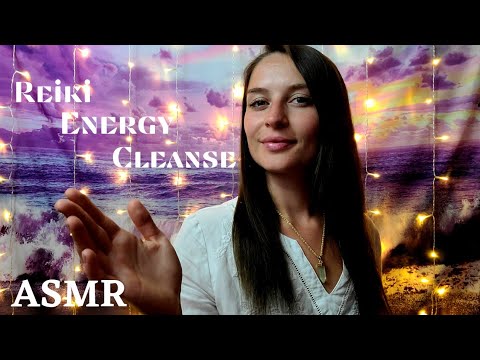 ASMR Reiki Energy Cleanse and Balance (Healing Hand Movements w/ Gentle Whispers and Symbol Drawing)