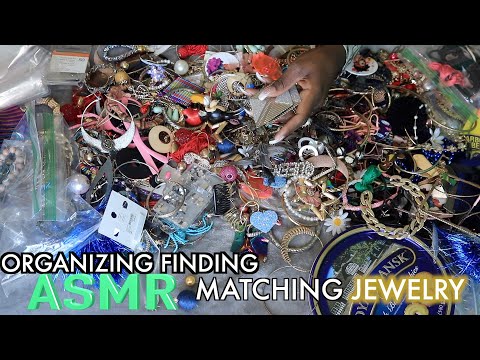 FINDING MATCHING JEWELRY ASMR ORGANIZING PART 2