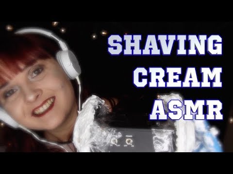 Shaving Cream ASMR ☁️3D Sound☁️Soft Spoken