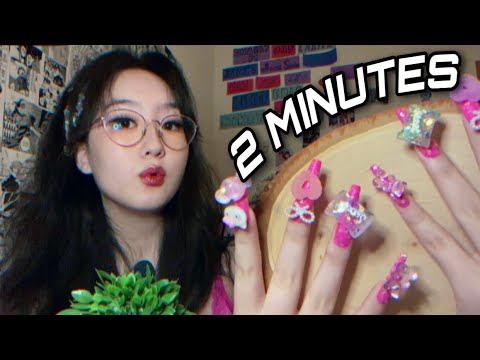 the FASTEST nail tapping in 2 MINUTES 🌪⚡️for INSANE TINGLES (compilation)