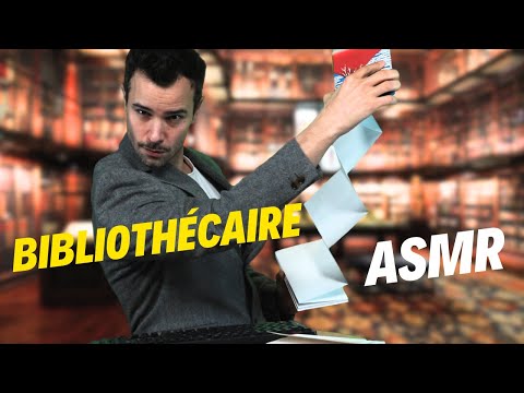 ASMR I Le bibliothécaire le plus relaxant ! (clavier, post-its, page turning)