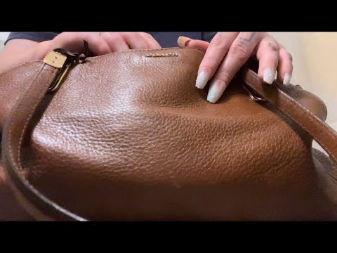 ASMR | leather purse sounds (no talking) ✨requested✨