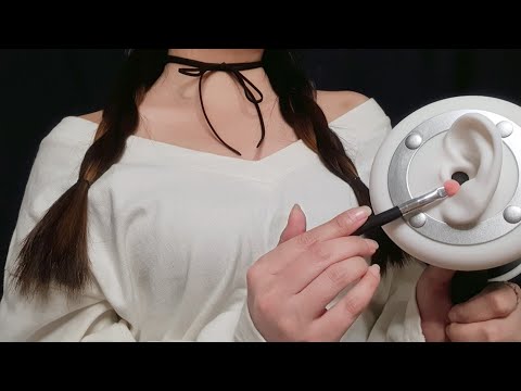 ASMR Ear Cleaning and Ear Blowing♡ Whispering