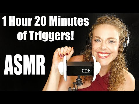 ASMR 1 Hour Top 10 Triggers & Whispers ♥ Old & New Favorites, 3Dio Ear to Ear Sounds, Sleep Aid