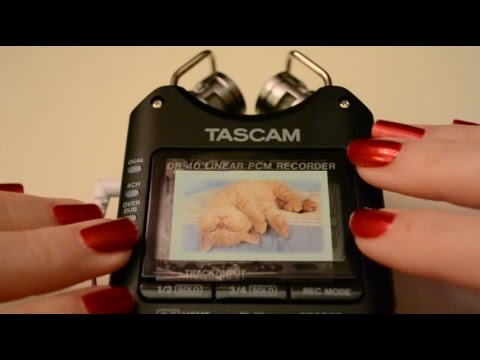 ASMR Tapping On Mic w/ Tascam DR-40 . Test Video