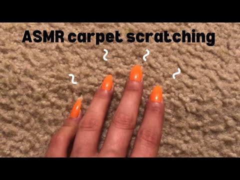 ASMR carpet scratching + taps