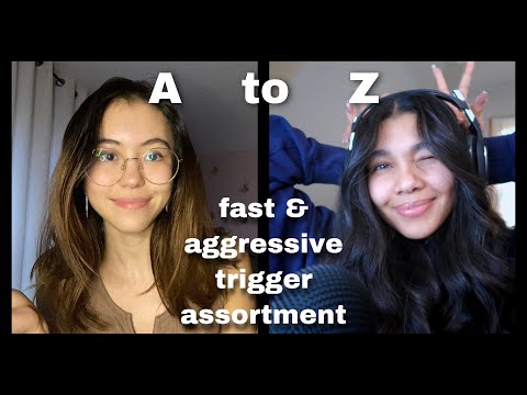 ASMR | A to Z Fast & Aggressive Trigger Assortment | ft. April's ASMR