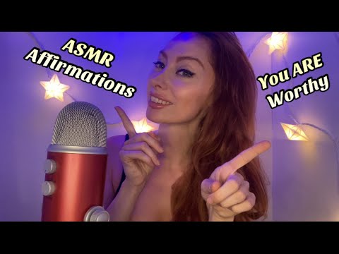 ASMR Soft Spoken Affirmations | You ARE Worthy | Face Touching