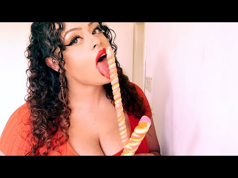 ASMR| Rainbow Lollipops Licking and Mouthsounds 🍭😋