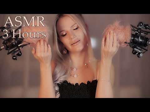 ASMR ❤ 3 HOURS Slow Fluffy Mic Scratching "Shh, It's OK" - White Noise to Relax and Sleep 😴✨😴