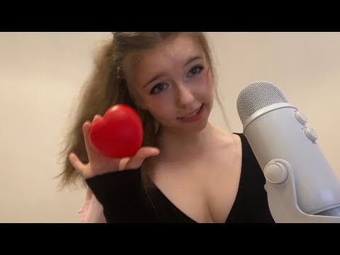 ASMR ❤️ rambling, gentle tapping, 💋mouth sounds