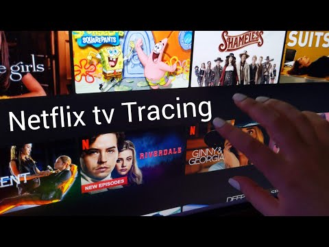 ASMR Netflix TV Tracing and Tapping