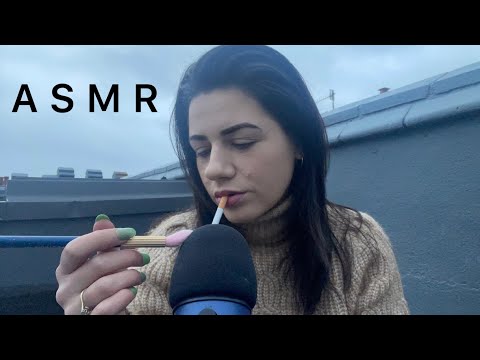 ASMR | Mic Brushing, Smoking & Rooftop Rambles 🌤