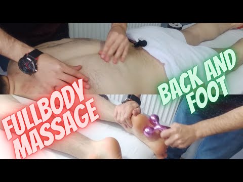 ASMR-AMAZING FULL BODY AND CHEST LEG FOOT BACK MASSAGE /29 MINUTE TOOL MASSAGE