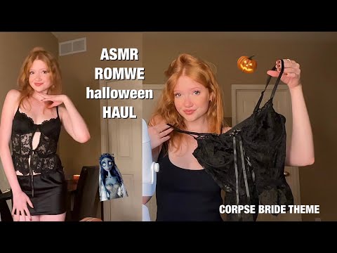 ASMR - Corpse Bride Spooky Halloween Haul x ROMWE