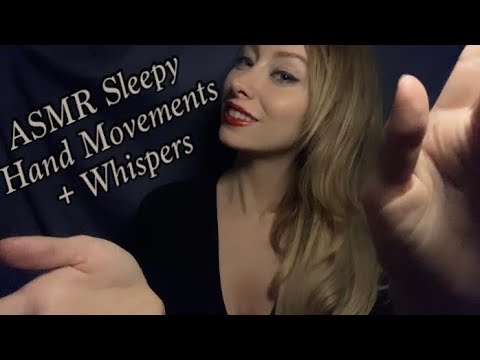 ASMR UP CLOSE Low Light Calming Hand Movements + Face Touching for Sleep with Whispers