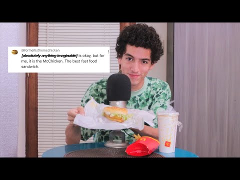 Your ASMR is okay, but for me, it is the McChicken. The best fast food sandwich. (ASMR) [Mukbang]
