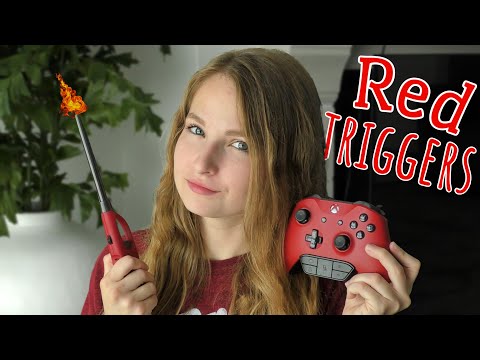 ASMR | Remarkable Red Triggers! (no talking)