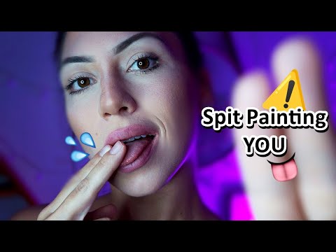 ASMR: SPIT PAINTING YOU 💦🎨 👅 (Mouth Sounds Ultra Sensível)