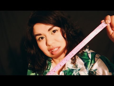 Rookie Fashion Designer Measures You ASMR Roleplay | Book Sounds, Close-up Whispering