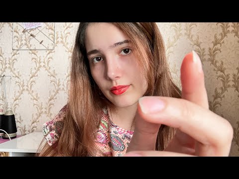 ASMR SOFTLY FACE TOUCHING BY MY FINGERS
