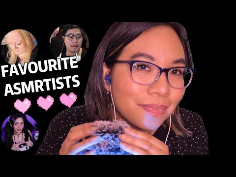 ASMR MY FAVOURITE ASMRTISTS (Visual Triggers & Layered Sounds) 🧡💛 [Collab]
