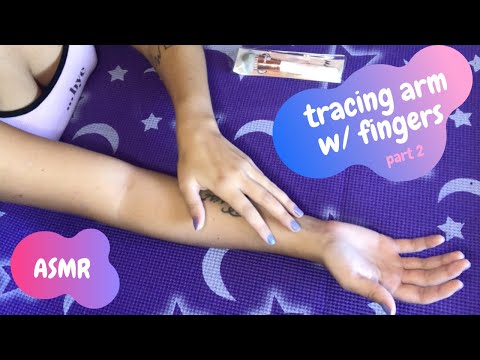 🤤ASMR🤤Tracing my own arms with fingers (no talking)