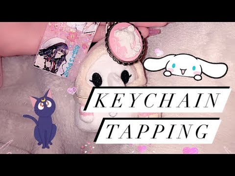 Asmr| showing you my keychains🌸tapping,rambling, and tongue clicking