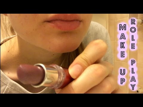 Simple ASMR ♥ Make Up Role Play w/ Soft Mouth Sounds