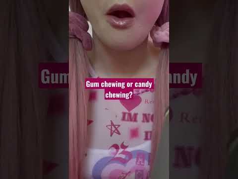 Gum chewing sounds & sugar candy chewing sounds 🍭🍬 #chewingsounds #chewinggum #eatingsounds