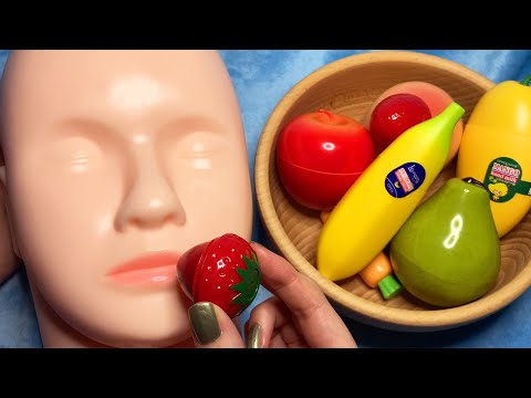 ASMR Fruity Skincare on Mannequin 🍑 (Whispered)