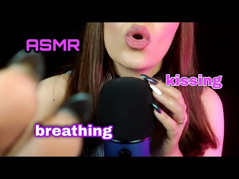 asmr deep breathing and kissing sounds for who needs to sleep no talking 😴 💯 😙