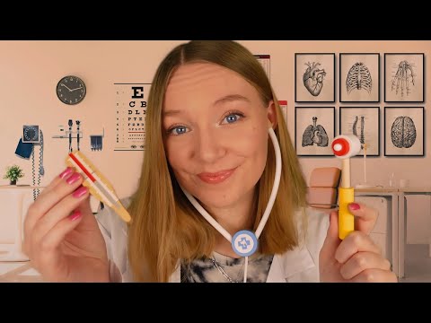 ASMR Wooden Doctors Checkup RP (Whispered, Layered Sounds)
