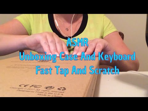ASMR Unboxing Case And Keyboard Fast Tap And Scratch